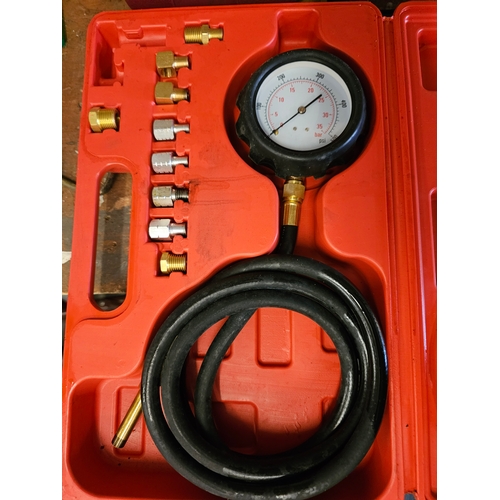 110 - A 15 piece cup oil filter wrench set, a radio removal kit and other tools, mainly unused