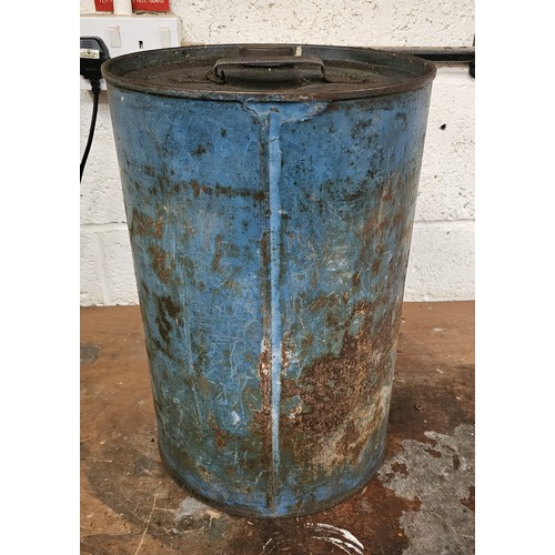 67 - A vintage Valor drum for Esso blue paraffin, 43cm.