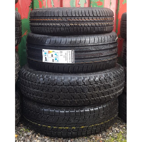 138 - Two steel car wheels with tyres maker Firestone, size 165-70R13 together with two Bridgestone tyres.... 