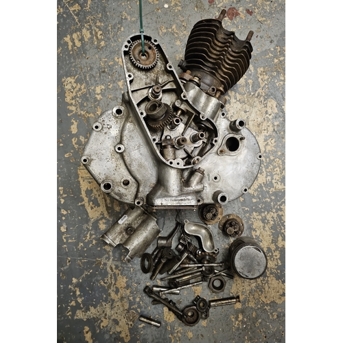 196 - A 1936 BSA Sloper partial engine, number Z9.855