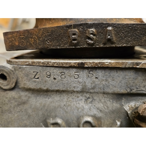 196 - A 1936 BSA Sloper partial engine, number Z9.855