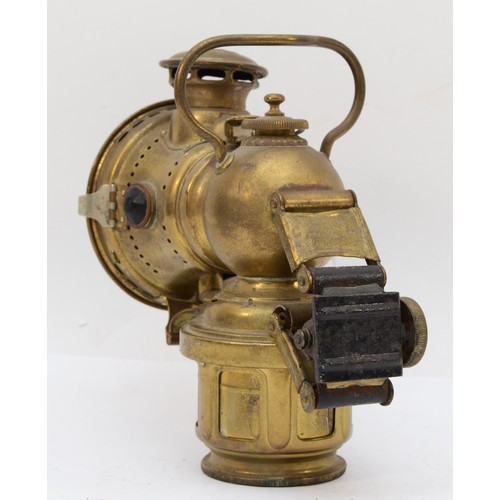 206 - A K.O.R.A brass acetylene lamp, No 264.