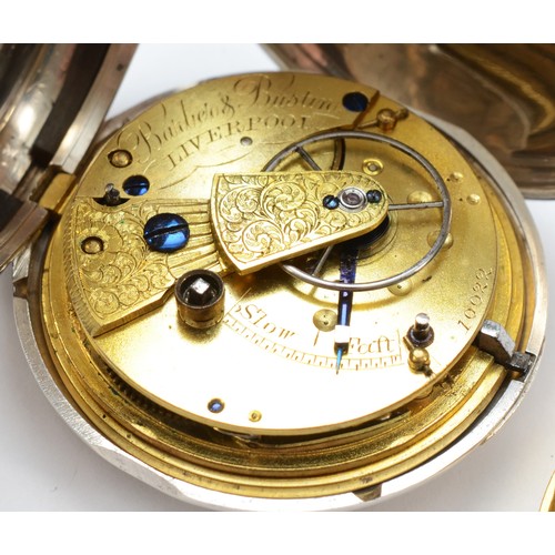 190 - A silver full hunter key wound fusee pocket watch, London 1871, diameter 5cm, spares or repair