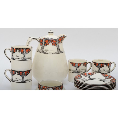 282 - Crown Ducal, an early 20th century Orange Tree pattern part dinner set comprising of nine 15cm diame... 