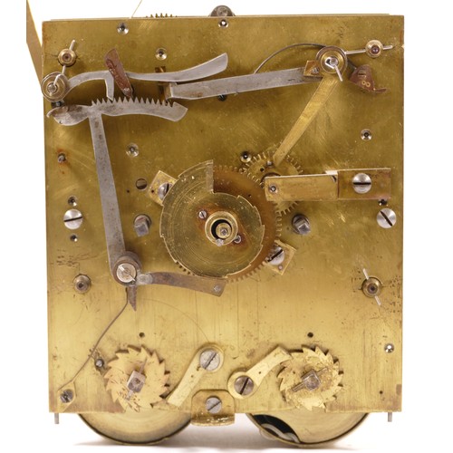 345 - Richard Breckell of Holmes, a 19th century and later brass and iron lantern clock, with bell top, th... 