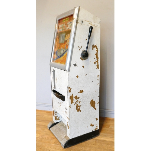 509 - Bell Fruit Action Line Spitfire, a mechanical three reel slot machine, c.1970's, Watling type mechan... 