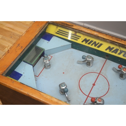 541 - Mini Match, by Jamieson, USA, a two player machine, c.1970's, with three a side, all players in thei... 