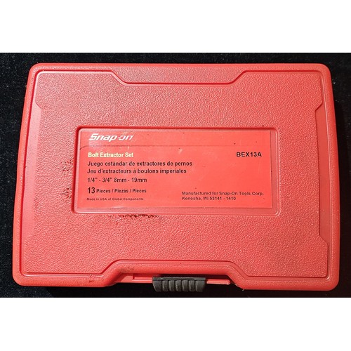 A Snapon bolt extractor set, BEX13A