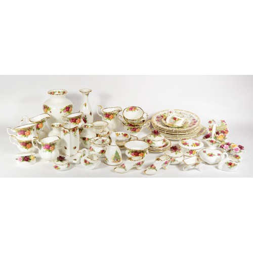 211 - Four boxes of assorted Royal Albert bone china dinnerwares  to include Old Country Roses, Sweet Pea ... 