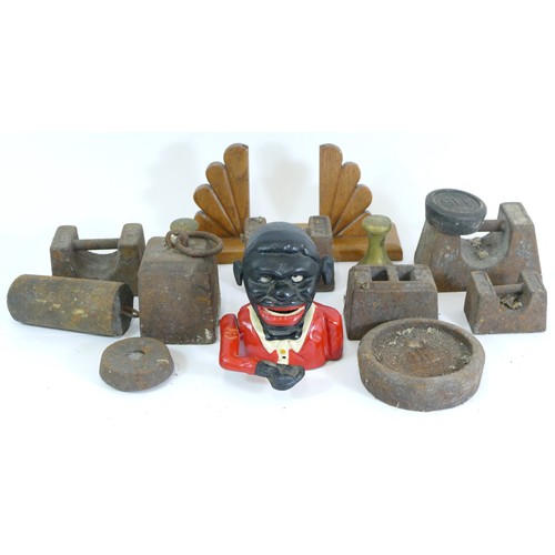 245 - An assortment of mainly 20th century weights, together with with various items and collectibles to i... 