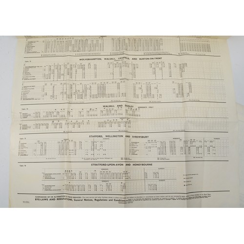 27 - 2 British Railways timetables/posters to include, London (Victoria)- Brighton- Eastbourne- Hastings ... 