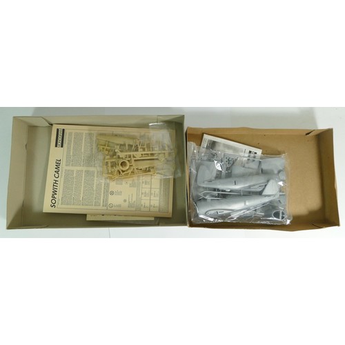 78 - Monogram, four vintage plastic 1:72 kits of aviation models, 6794, 6795, 6796, PA177-100, and three ... 