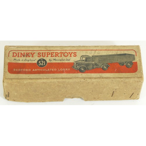 187 - Dinky Supertoys, a die-cast No. 521 Bedford lorry, boxed.