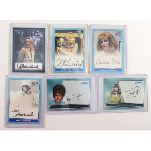 238 - A collection of 6x Strictly Ink Doctor Who autograph cards to include signatures from Yvonne Antrobu... 