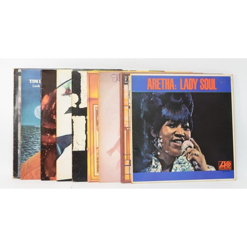 261 - A collection of ten vinyl LPs to include artists such as David Bowie, Aretha Franklin & Jeff Beck (1... 