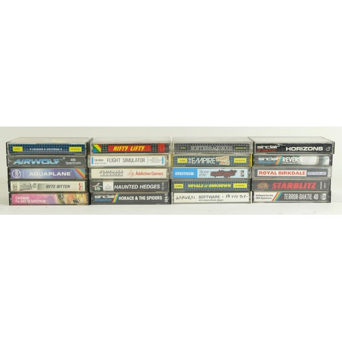 293 - Twenty Spectrum 16/48k cassette games, in cases with inlay.
Please see additional picture for indivi... 