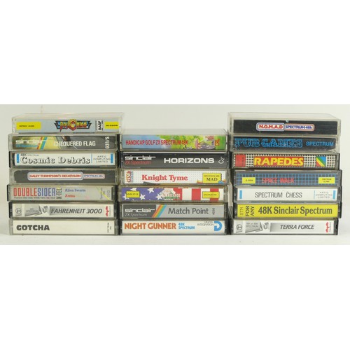 295 - Twenty Spectrum 16/48k cassette games, in cases with inlay.
Please see additional picture for indivi... 