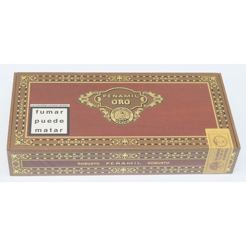 332 - Penamil Oro; sealed box of twenty five cigars, manufactured by Cotabex in the Dominican Republic und... 