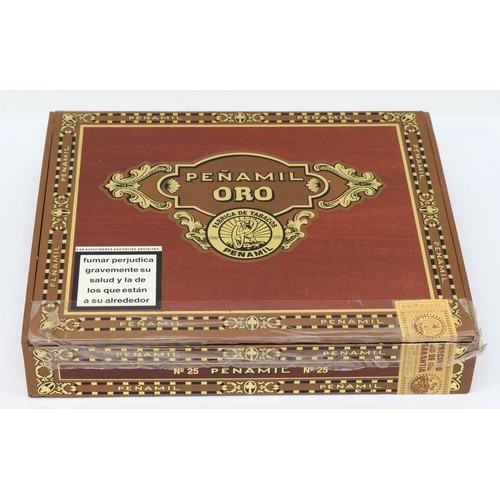 336 - Penamil Ora No25; opened box of twenty five cigars (24 cigars present) manufactured by Cotabex in th... 