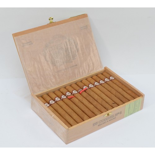 340 - Condal No4; opened box of twenty five cigars, manufactured by Cotabex in the Dominican Republic unde... 