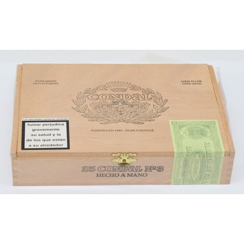 341 - Condal No3; opened box of twenty five cigars, manufactured by Cotabex in the Dominican Republic unde... 