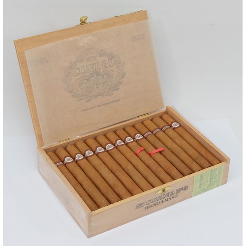 341 - Condal No3; opened box of twenty five cigars, manufactured by Cotabex in the Dominican Republic unde... 