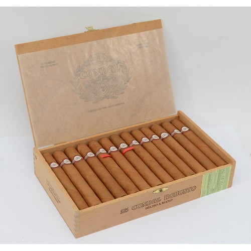 343 - Condal Robusto; opened box of twenty five cigars, manufactured by Cotabex in the Dominican Republic ... 