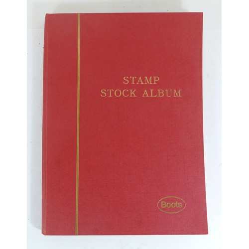 415 - A stamp stock album, comprising of British Empire loose stamps, including 2D blue, 1S Green, penny r... 