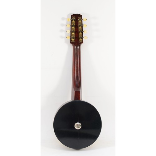 455 - A 20th century Reliance No.XX ebony and ivorine ukulele, 55cm long, in fitted case