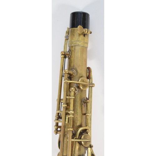 457 - A 20th century brass Eltkhart alto saxophone, with Yamaha mouthpiece, impressed EC 8.1914 111954 119... 