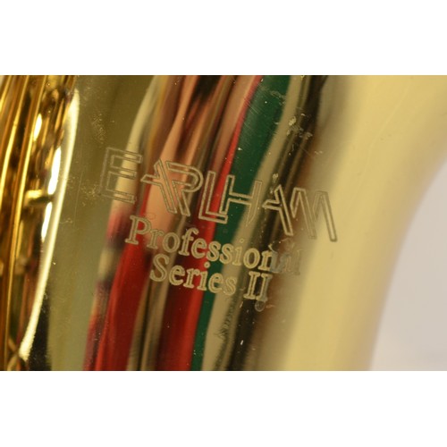 458 - A contemporary brass Earlham Professional Series II brass alto saxophone, impressed number 202663, 6... 