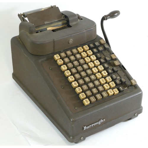 468 - A 20th century vintage Burroughs adding up machine.