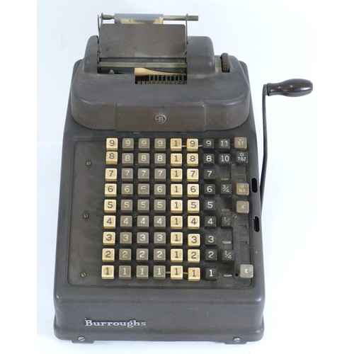 468 - A 20th century vintage Burroughs adding up machine.