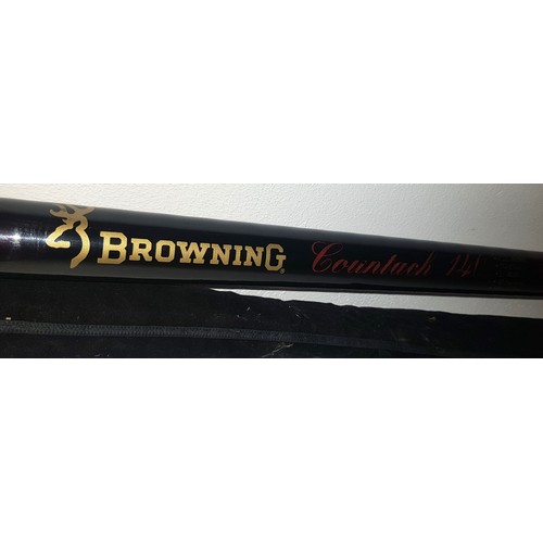 488 - A Browning Contach 140 fishing pole rod in carry case.