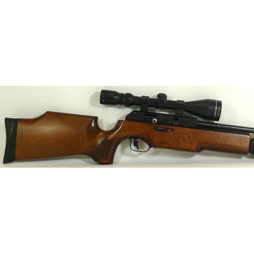 505 - BSA England .22 cal Gas-Ram air rifle, including sound moderator, aperture for a seven-shot magazine... 