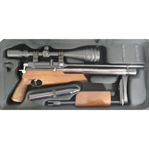 508 - Air Arms England S410F TDR .22 cal bolt action air rifle fitted with Hawke 4-16x50 telescopic sight,... 