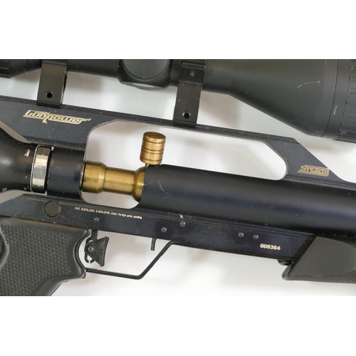 509 - A Gunpower Stealth PCP air rifle, with Hawke VT3-9x50 telescopic sights and moderator, serial number... 