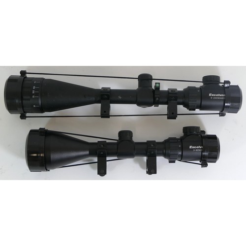 512 - 'Riflescopes' comprising of a Excelvan 6-24x50 AOEG (boxed) together with a Excelvan 3-9x56 EG (boxe... 