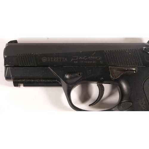 513 - A Umarex Walther P.P.Q  .177 CO2 air pistol, serial number 122C77635, together with a Umarex Beretta... 