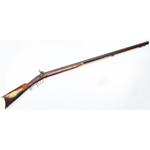 515 - A percussion .54 bore plains rifle by Pennsylvania Rifle Works, with heavy 36 inch octagonal barrel ... 