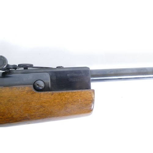 527 - A German Weihrauch, HW90 5.5 KAL air rifle 'Theoben' with Nikko Stirling Silver Crown 4x40 scope, se... 