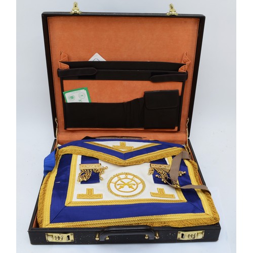 536 - Four Provincial Masonic Essex and other aprons and sashes, and other Masonic regalia including gilt ... 