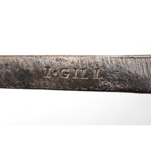 544 - WITHDRAWN FROM AUCTION

A rare Georgian 1804 Pattern naval cutlass by Thomas Gill
circa 1808-10, str... 