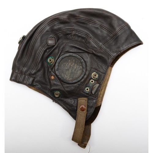 565 - An R.A.F. type C leather flying helmet