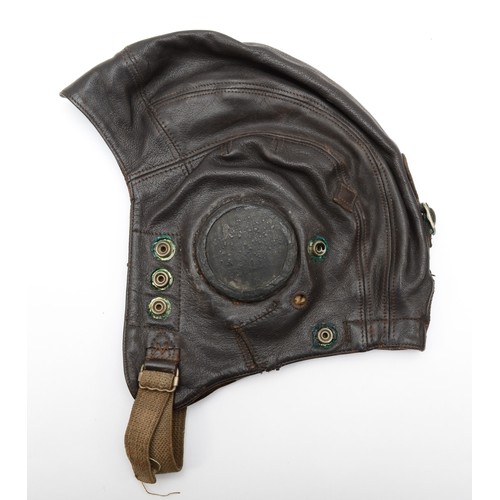 565 - An R.A.F. type C leather flying helmet