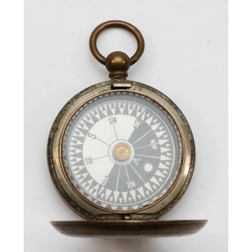 573 - WWI, an Anglo Swiss Association , London military compass, serial number 63596, dated 1915,45mm