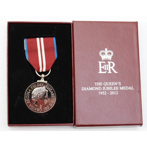 592 - ERII, the Queen's Diamond Jubilee Medal, 1952-2012, cased