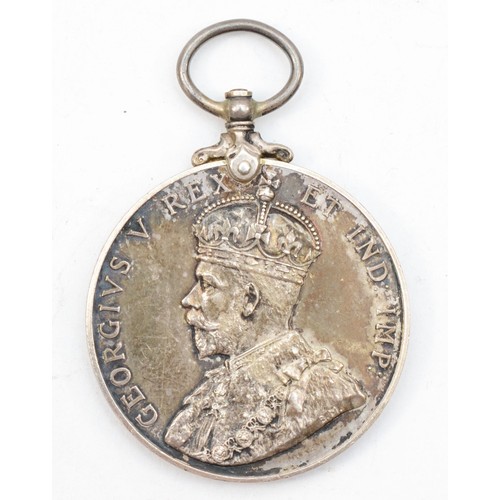 596 - GV, Metropolitan Police 1911 Coronation medal, named P.C. G. Funnell