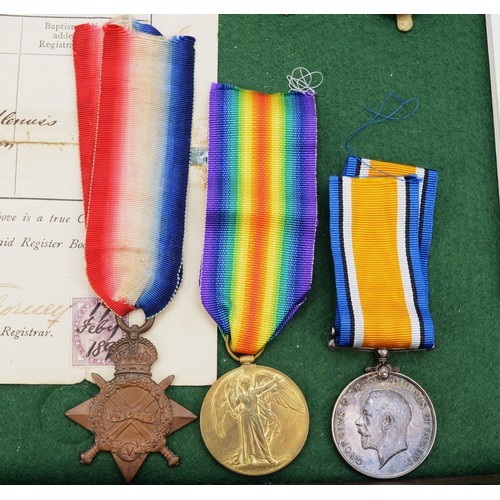 618 - WWI pair, War and Victory, awarded to 1112 Pte T. Mableson, E.York. R., together with a copy of his ... 