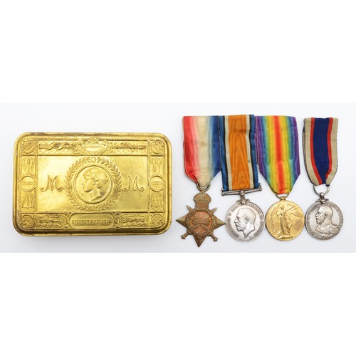 619 - WWI trio, 1914-15 Star, War and Victory, awarded to S.S. 109385, R.H. Grice,  STO 1 RN, together wit... 